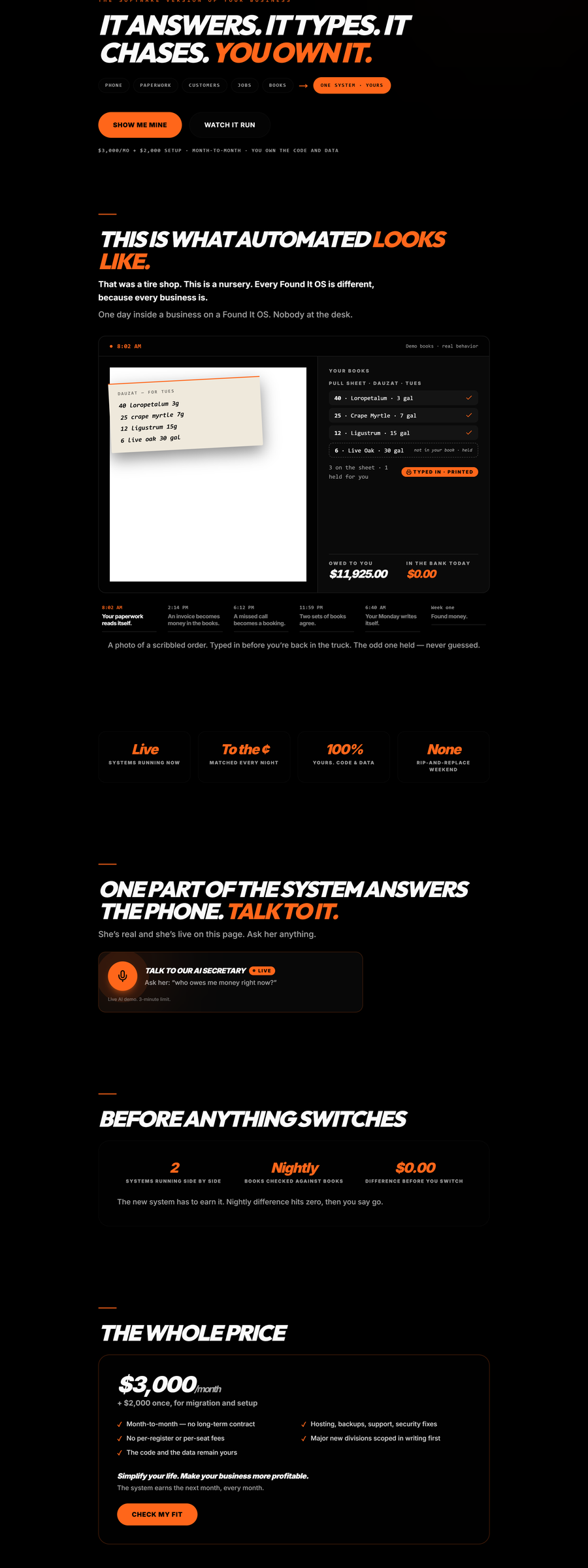 The OS page tonight: only what you can drive, hear, watch, or decide on